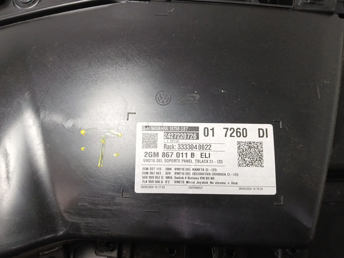 Guarnecido Puerta Delantera Izquierda para Volkswagen T-Cross (C11, D31)