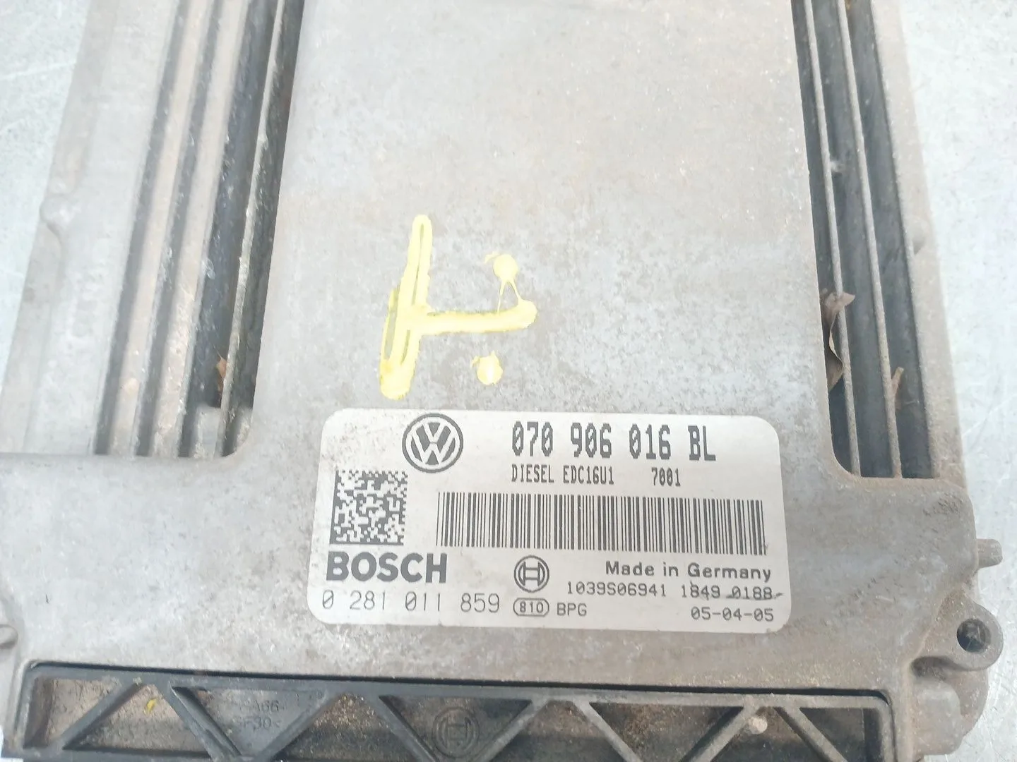 Centralita Motor Uce para Volkswagen Touareg (7La, 7L6, 7L7)