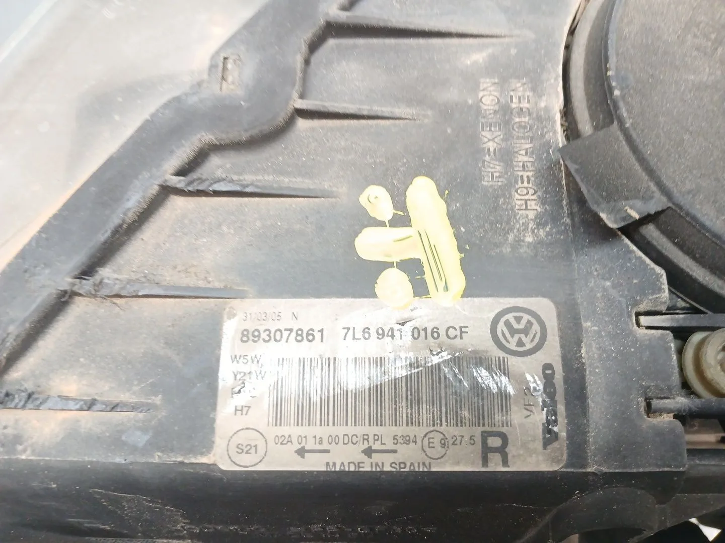 Faro Derecho para Volkswagen Touareg (7La, 7L6, 7L7)