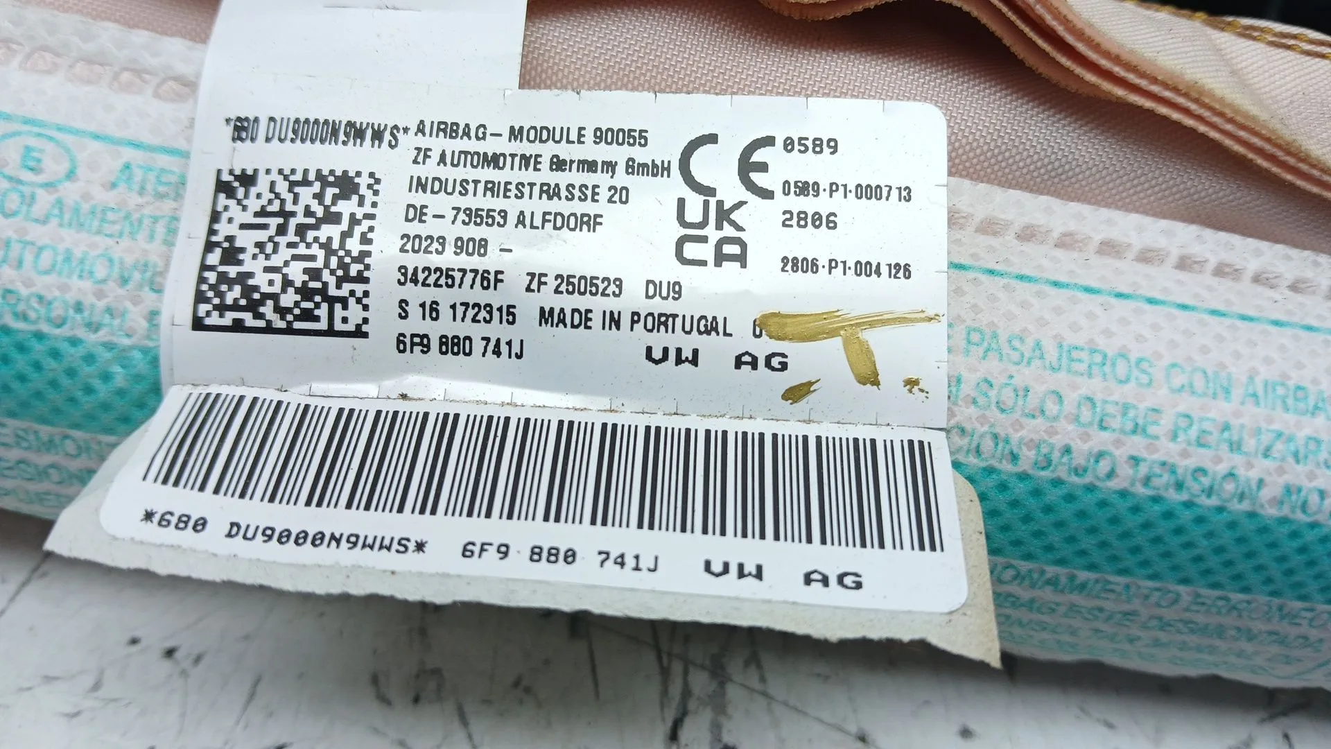 Airbag Cortina Delantero Izquierdo para Seat Arona (Kj7, Kjp)