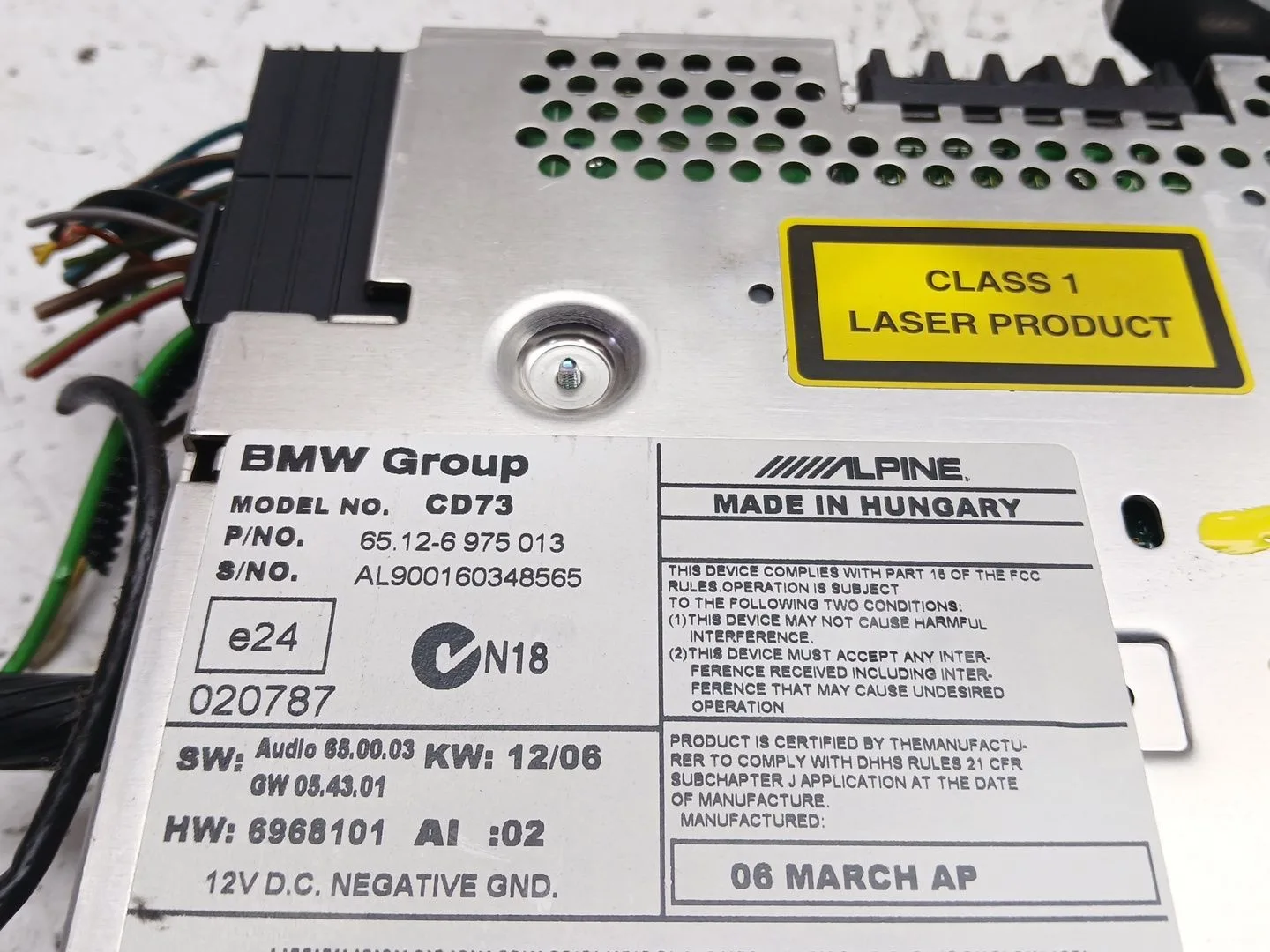 Sistema Audio / Radio Cd para Bmw 3 (E90)