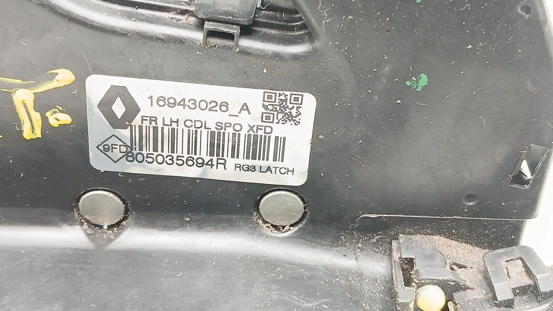 Cerradura Puerta Delantera Izquierda para Renault Talisman (Lp_)