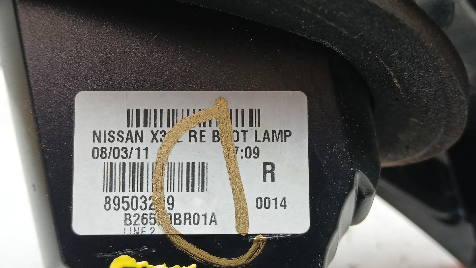 Piloto Trasero Derecho Interior para Nissan Qashqai I (J10, Nj10)