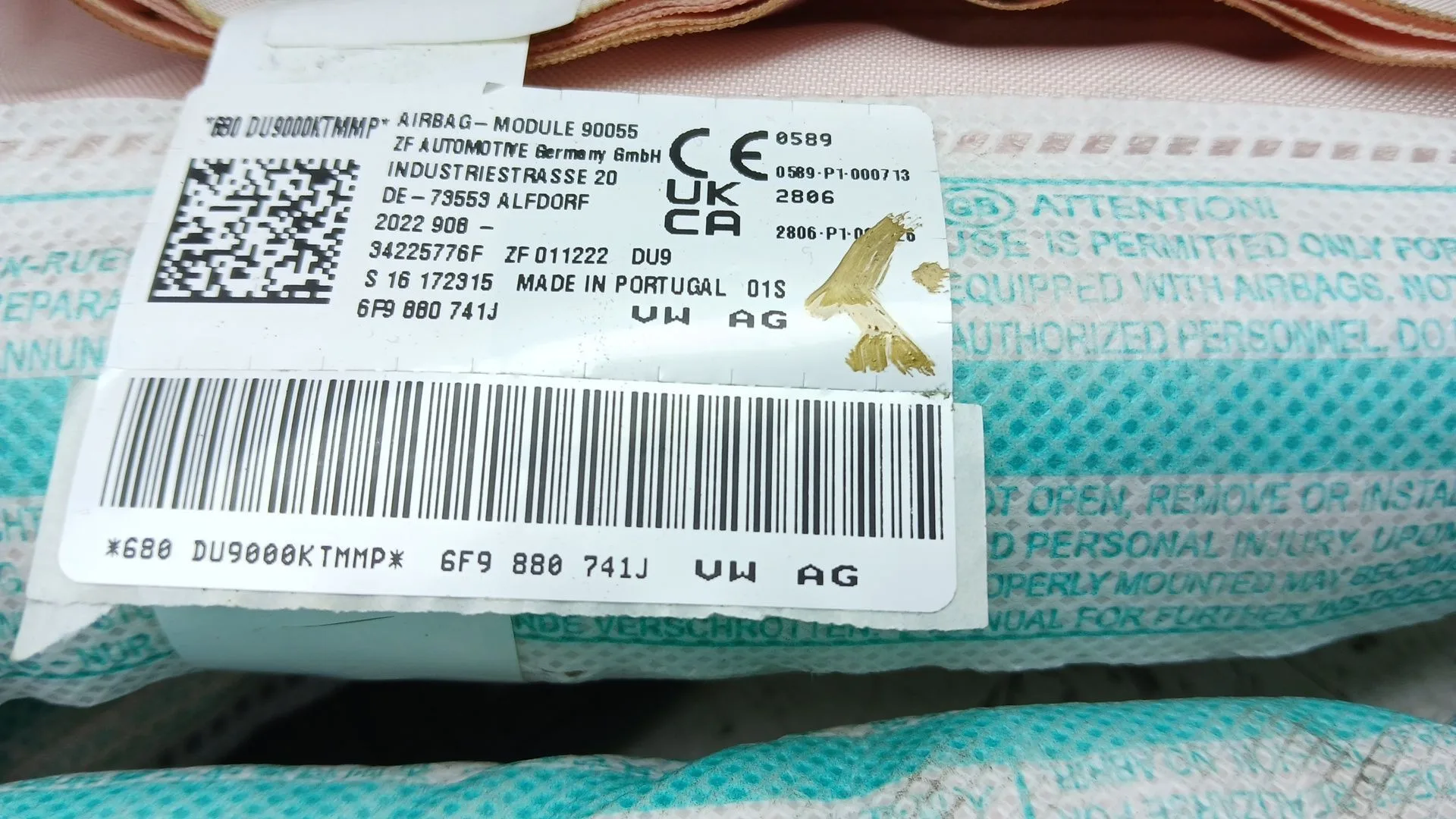 Airbag Cortina Delantero Izquierdo para Seat Arona (Kj7, Kjp)