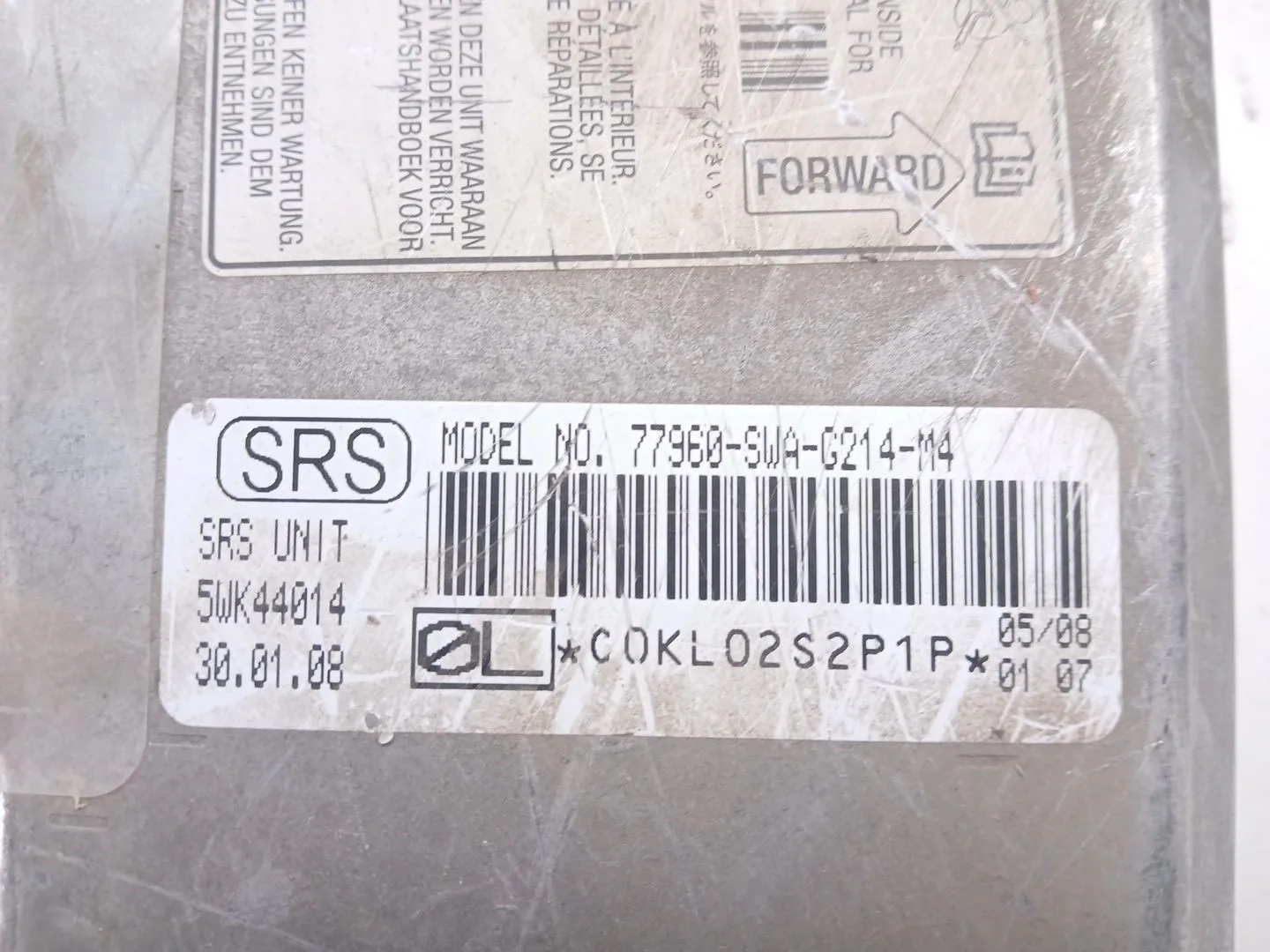 Kit Airbag para Honda Cr-V Iii (Re_)