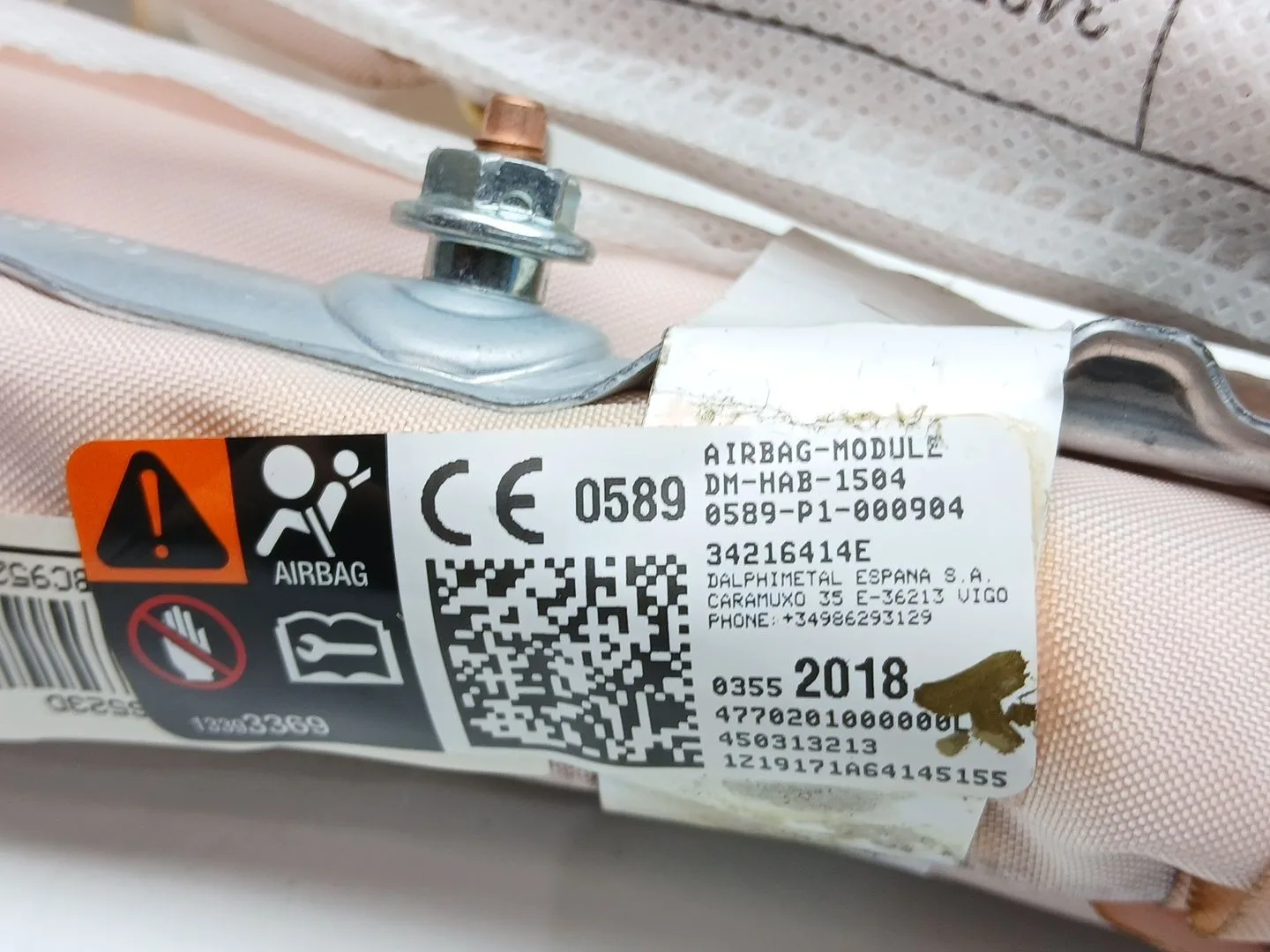 Airbag Cortina Delantero Izquierdo para Opel Crossland X / Crossland (P17, P2Qo)