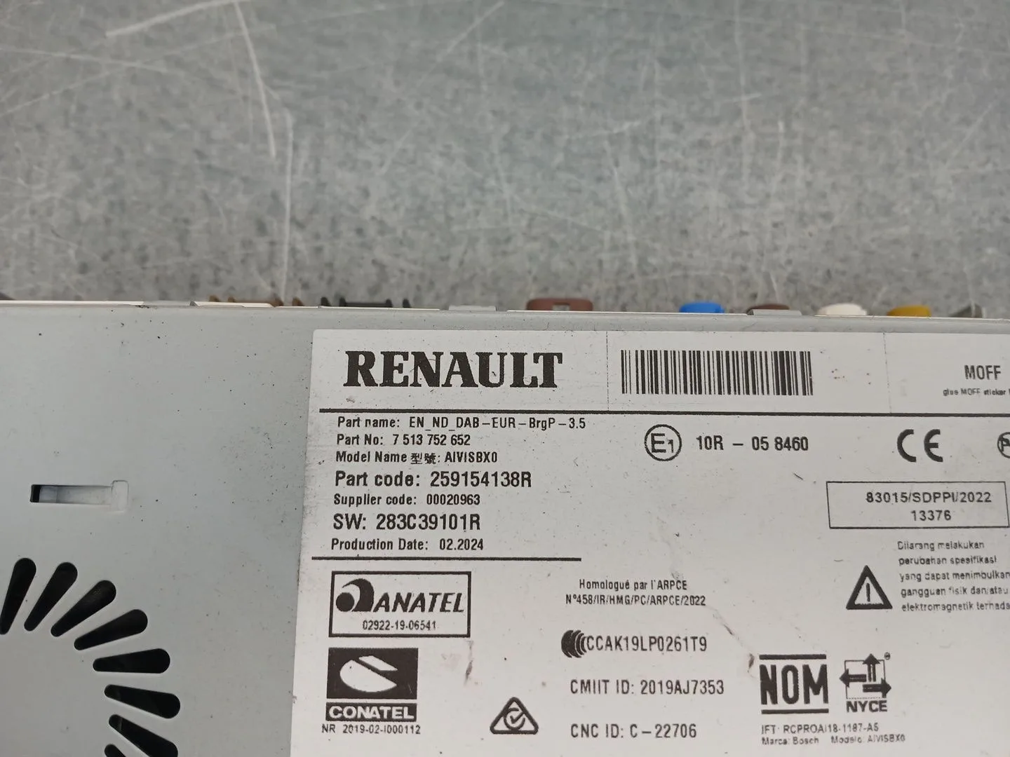 Sistema Audio / Radio Cd para Renault Captur Ii (Hf_)