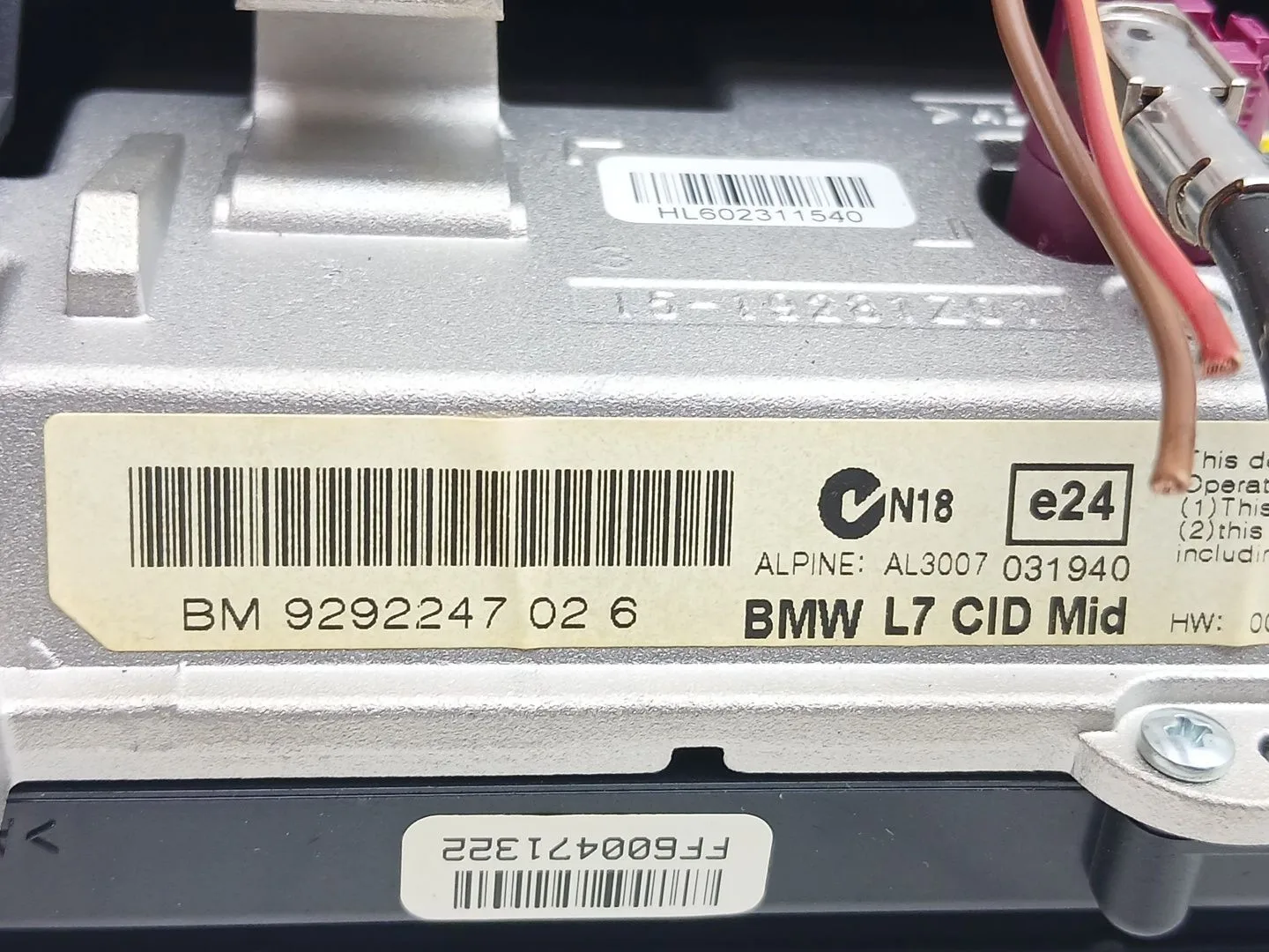 Pantalla Multifuncion para Bmw 3 (F30, F80)