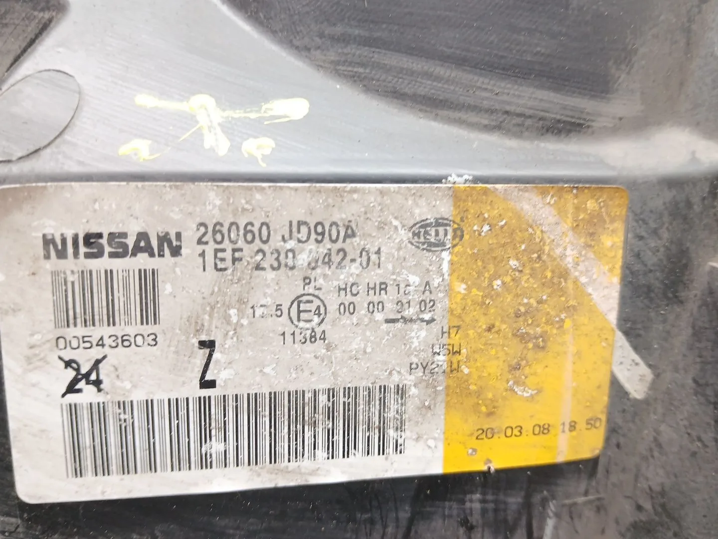 Faro Izquierdo para Nissan Qashqai I (J10, Nj10)