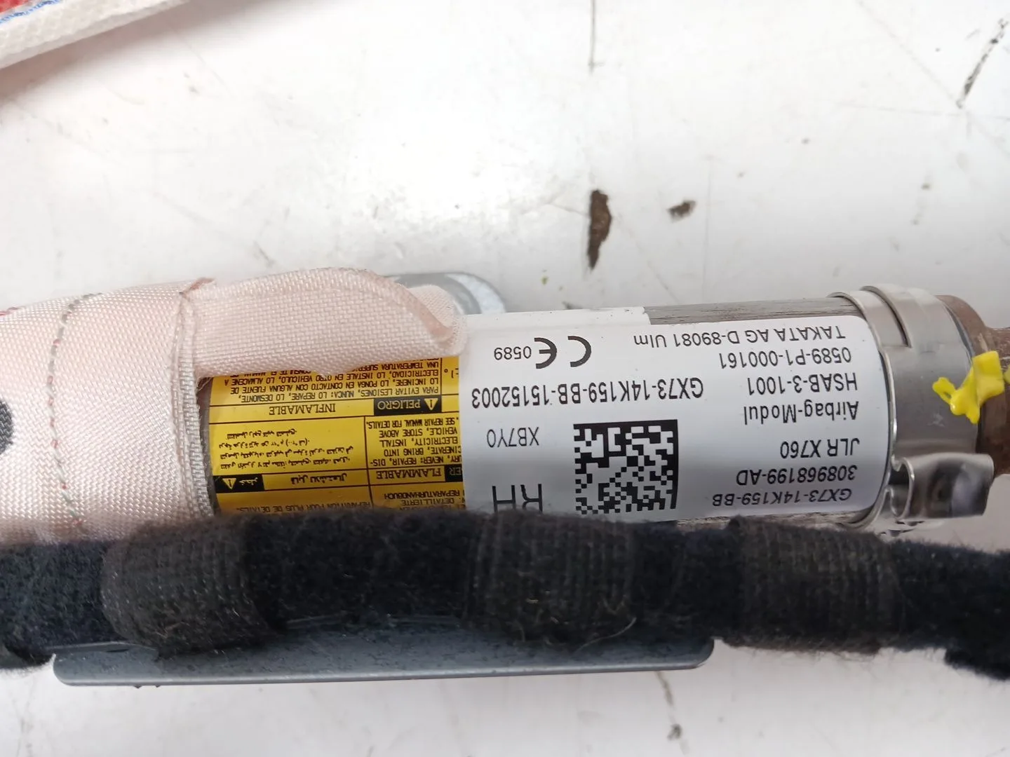 Airbag Cortina Delantero Derecho para Jaguar Xe (X760)