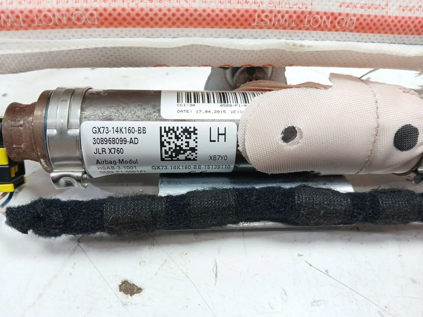 Airbag Cortina Delantero Izquierdo para Jaguar Xe (X760)