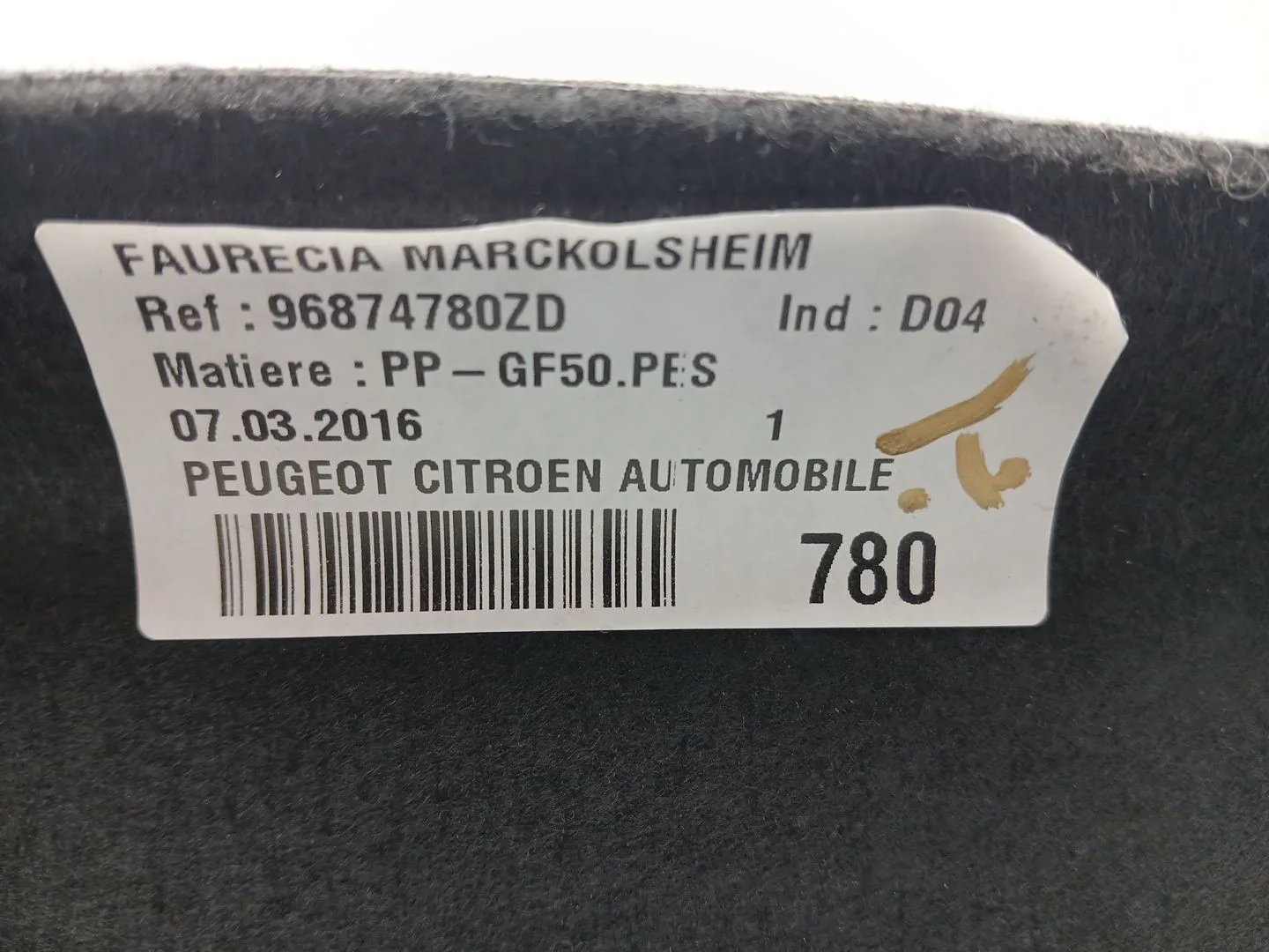 Bandeja Trasera para Citroën C4 Ii (Nc_)