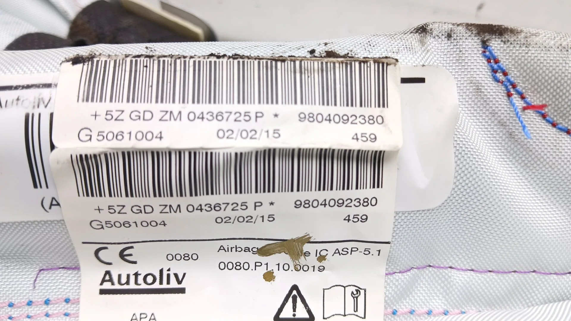 Airbag Cortina Delantero Izquierdo para Peugeot 208 I (Ca_, Cc_)