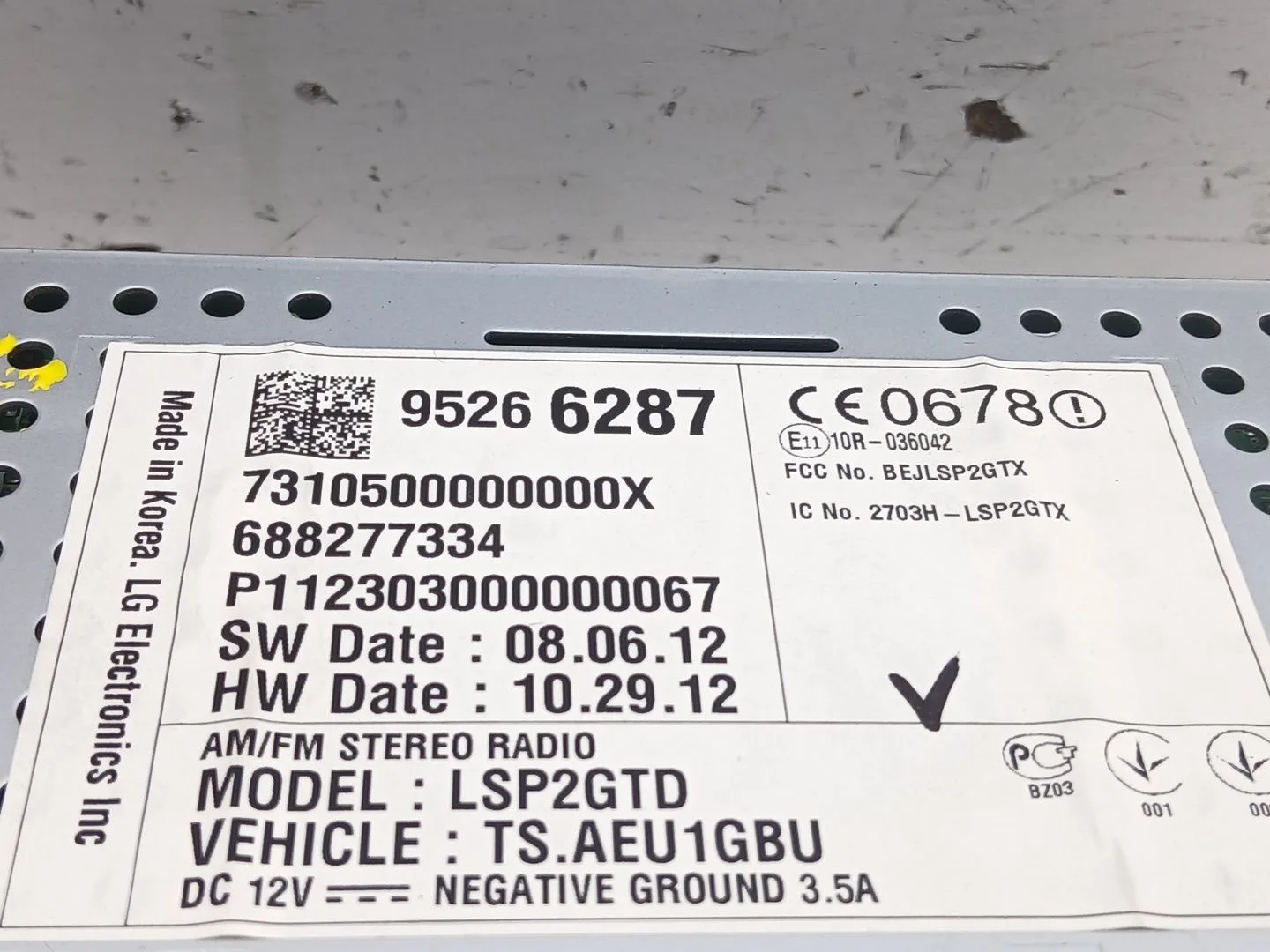 Pantalla Multifuncion para Chevrolet Aveo Sedan (T300)