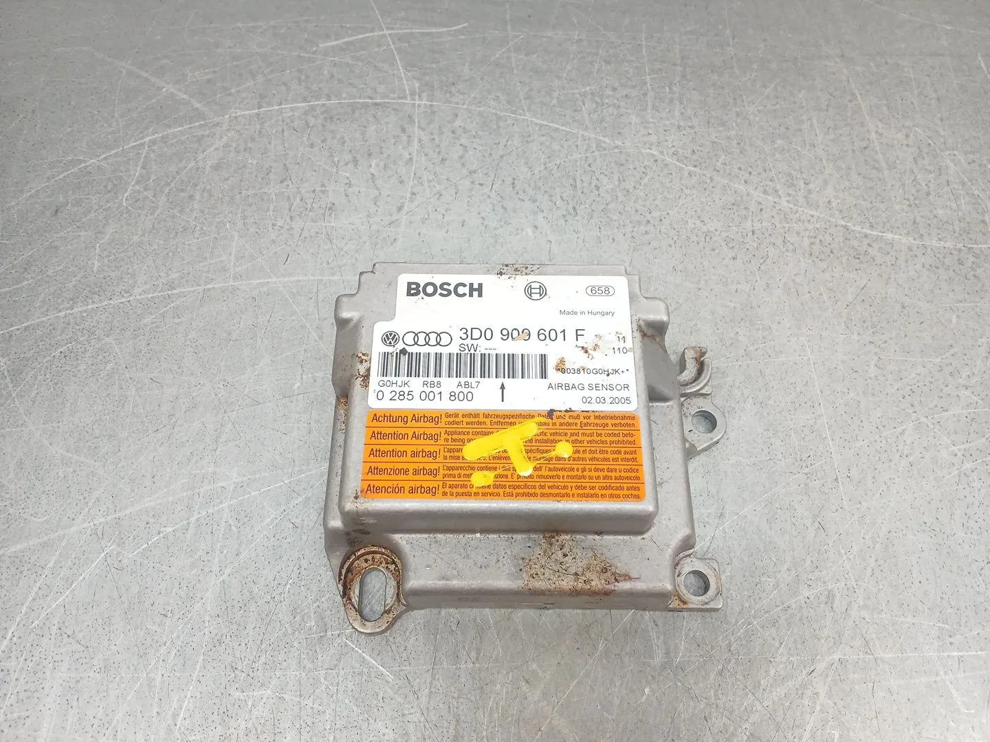 Centralita Airbag para Volkswagen Touareg (7La, 7L6, 7L7)