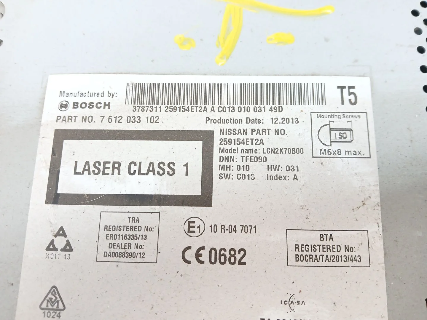 Pantalla Multifuncion para Nissan Qashqai Ii (J11, J11_)