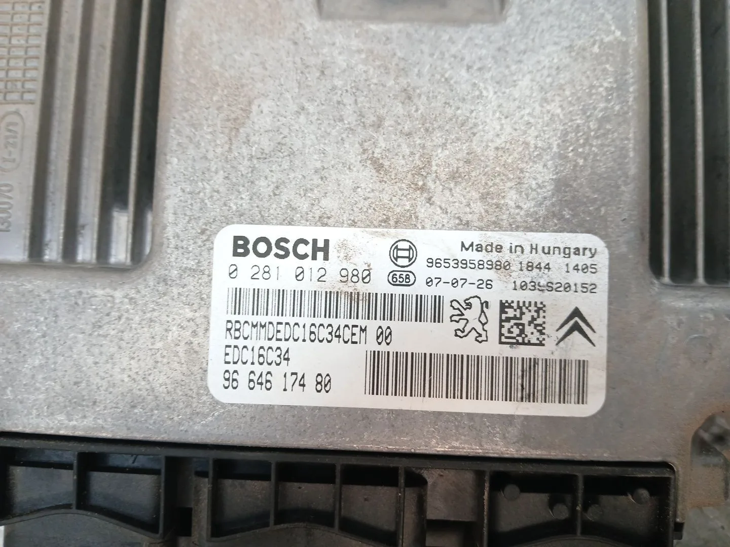 Centralita Motor Uce para Citroën C4 Picasso I Monospace (Ud_)