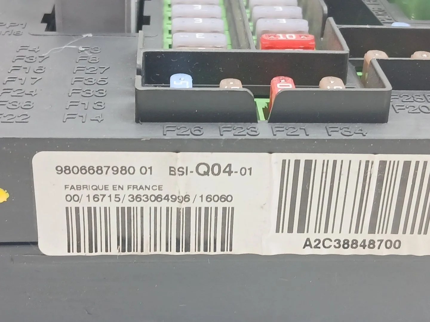 Caja Reles / Fusibles para Citroën C4 Ii (Nc_)
