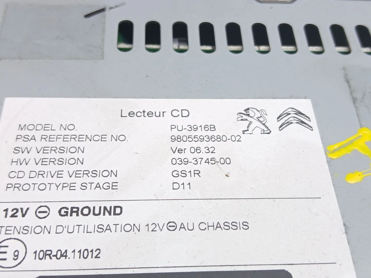Sistema Audio / Radio Cd para Citroën C4 Ii (Nc_)