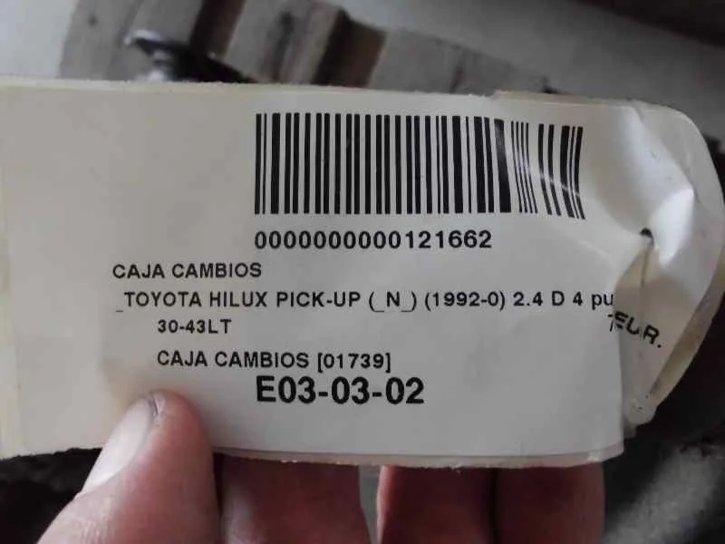 Caja Cambios para Toyota Hilux (Ln_, Kzn1_, Vzn1_)