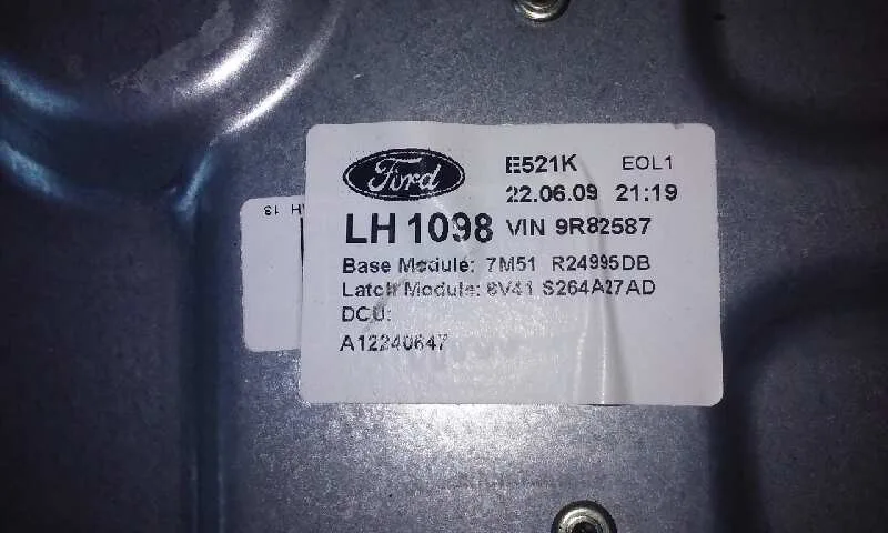 Elevalunas Trasero Izquierdo para Ford Kuga (Cbv)