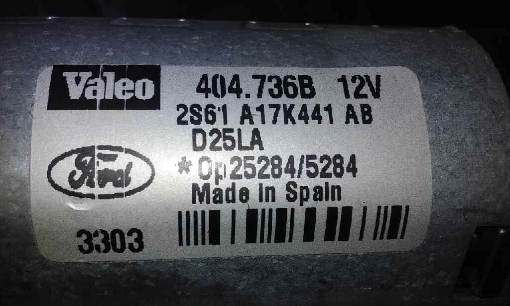 Motor Limpia Trasero para Ford Fiesta (Cbk)