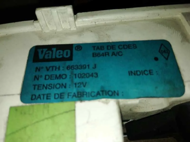 Mando Calefaccion / Aire Acondicionado para Renault Megane I Coupe Fase 2 (Da..)