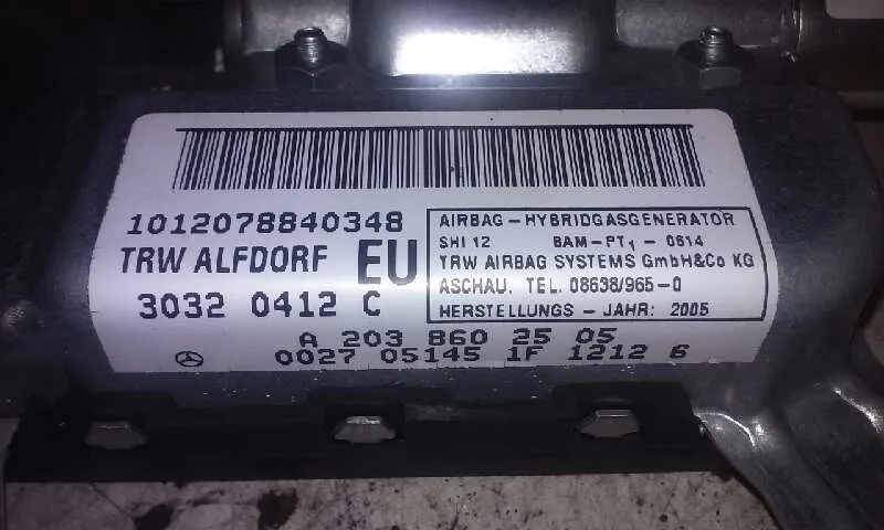 Airbag Lateral Delantero Izquierdo para Mercedes-Benz Clase C (W203) Berlina