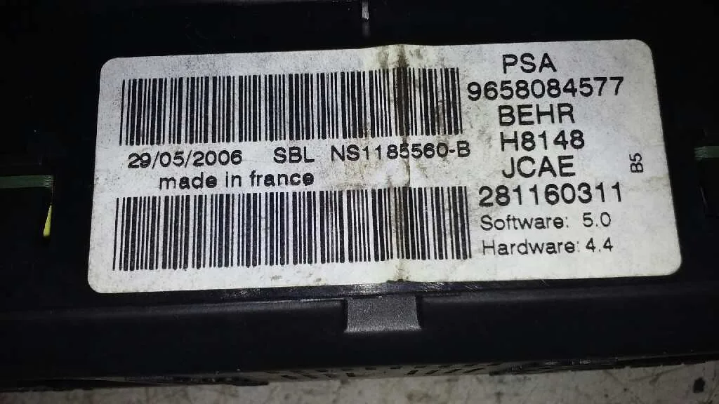 Mando Climatizador para Citroën C4 Berlina