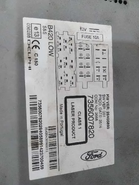 Sistema Audio / Radio Cd para Ford Ka (Ccu)