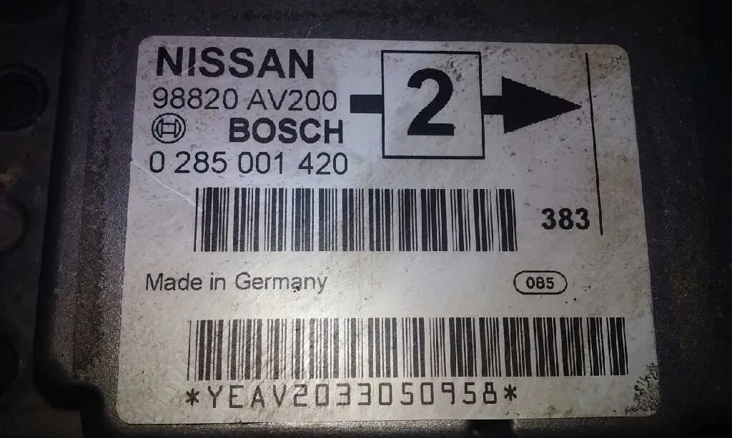 Centralita Airbag para Nissan Primera Berlina (P12)