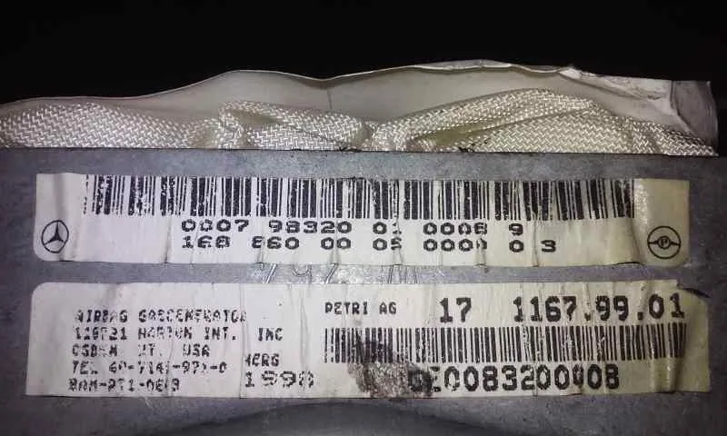 Airbag Delantero Derecho para Mercedes-Benz Clase A (W168)