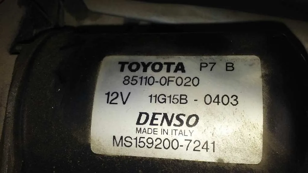 Motor Limpia Delantero para Toyota Corolla Verso (R1)