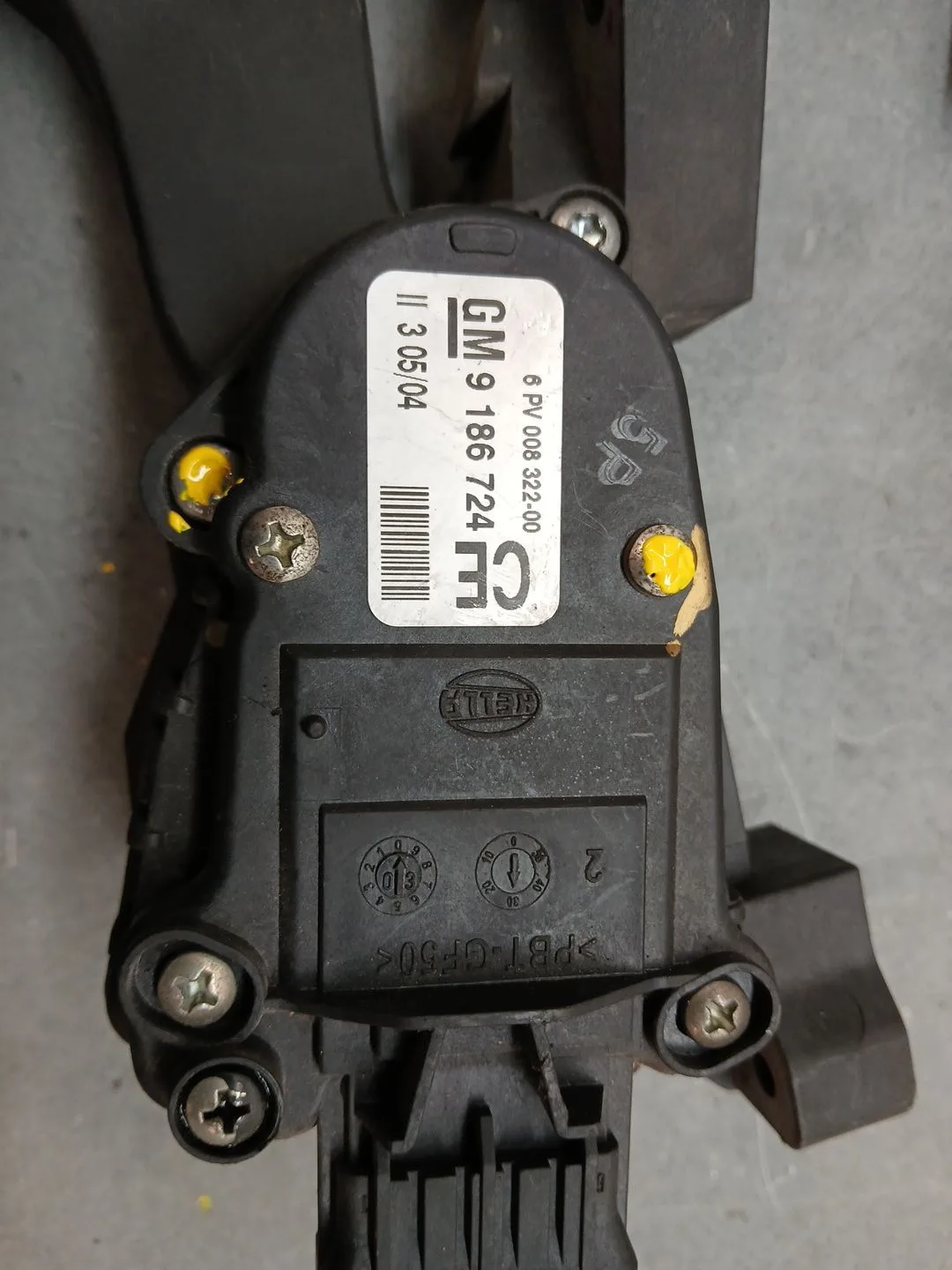 Potenciometro Pedal para Opel Vectra C Berlina