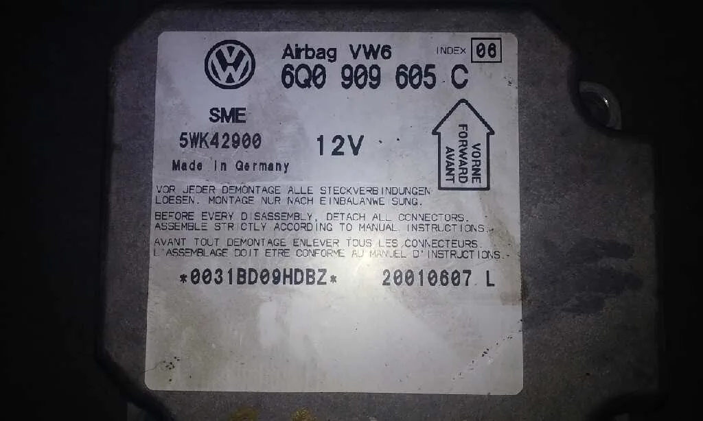 Centralita Airbag para Volkswagen Passat Berlina (3B3)