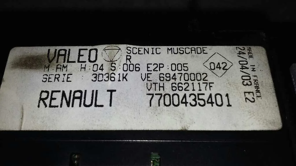 Mando Climatizador para Renault Scenic (Ja..)