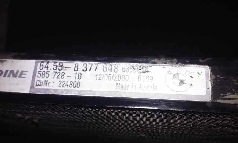 Condensador / Radiador Aire Acondicionado para Bmw Serie 3 Berlina (E46)