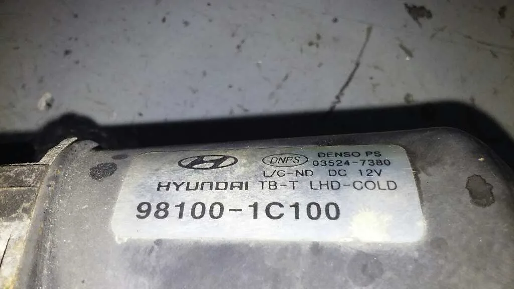 Motor Limpia Delantero para Hyundai Getz (Tb)