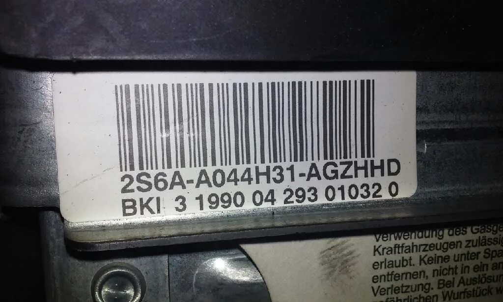 Airbag Delantero Derecho para Ford Fiesta (Cbk)