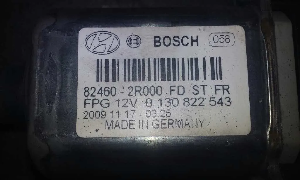 Motor Elevalunas Delantero Derecho para Hyundai I30