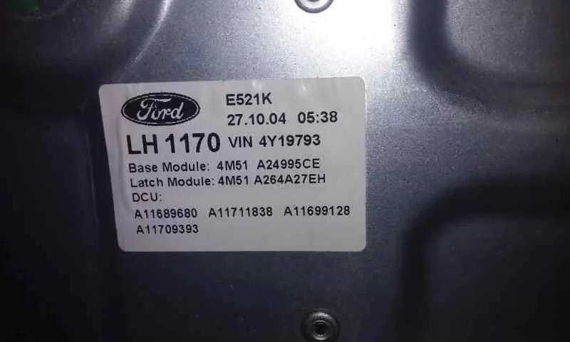 Elevalunas Trasero Izquierdo para Ford Focus Berlina (Cap)