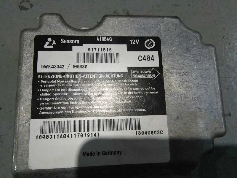 Centralita Airbag para Fiat Stilo (192)