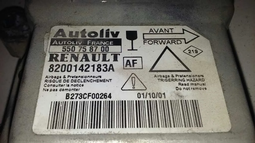 Centralita Airbag para Renault Laguna Ii (Bg0)