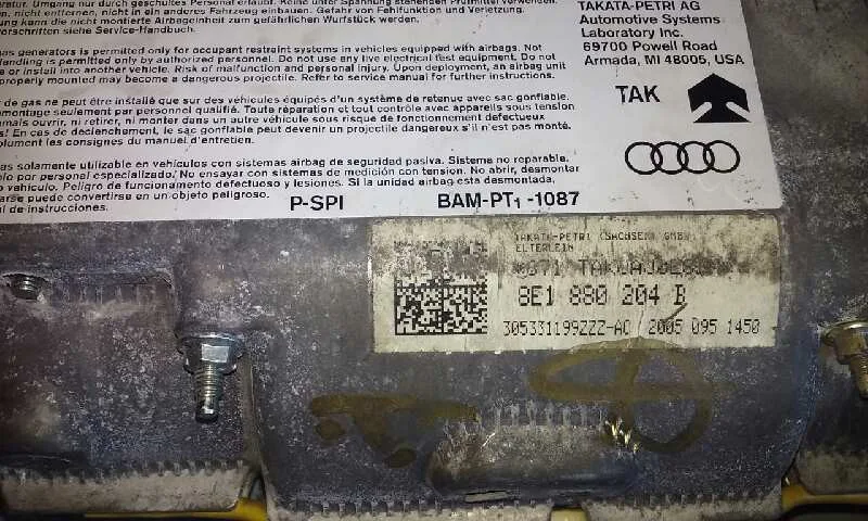 Kit Airbag para Audi A4 Berlina (8E)