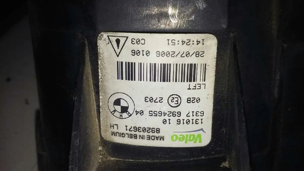 Faro Antiniebla Izquierdo para Bmw Serie 1 Berlina (E81/E87)
