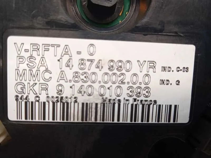 Mando Climatizador para Citroën C8
