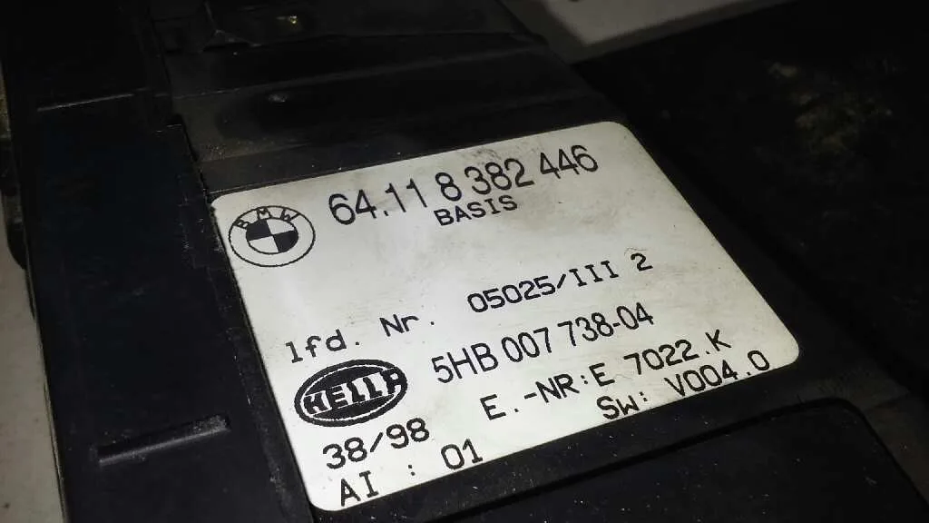 Mando Climatizador para Bmw Serie 3 Berlina (E46)