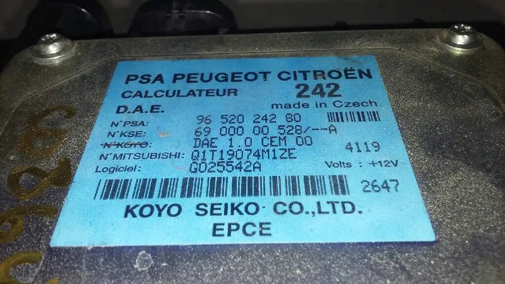 Centralita Direccion para Citroën C3