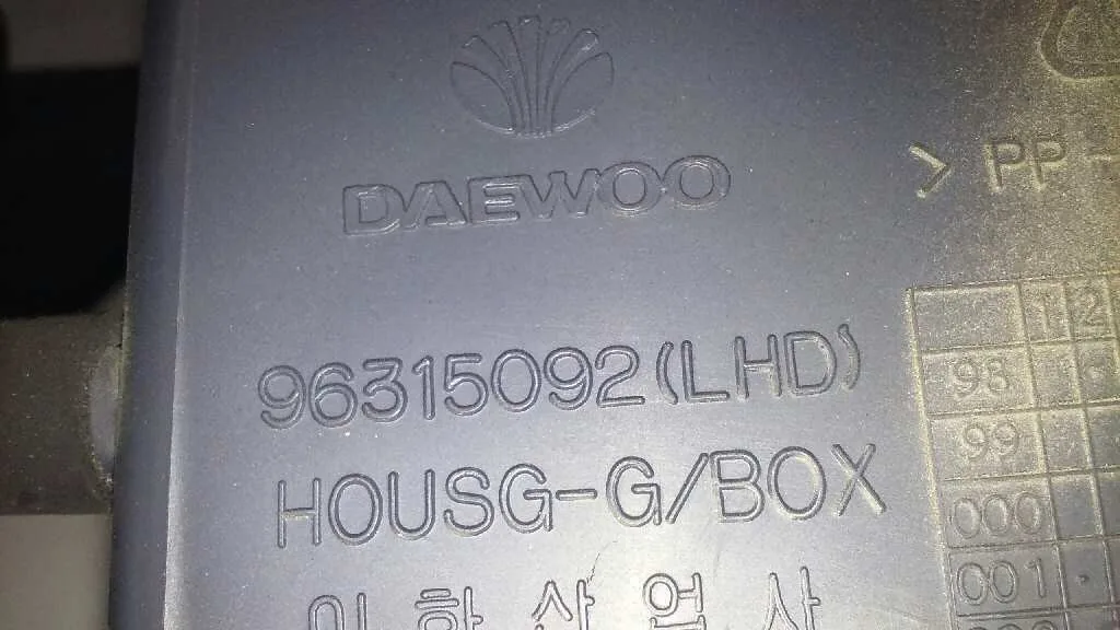 Guantera para Daewoo Matiz