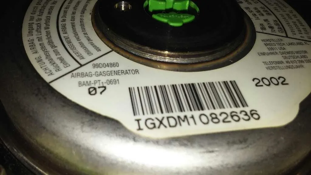 Airbag Delantero Izquierdo para Daewoo Matiz